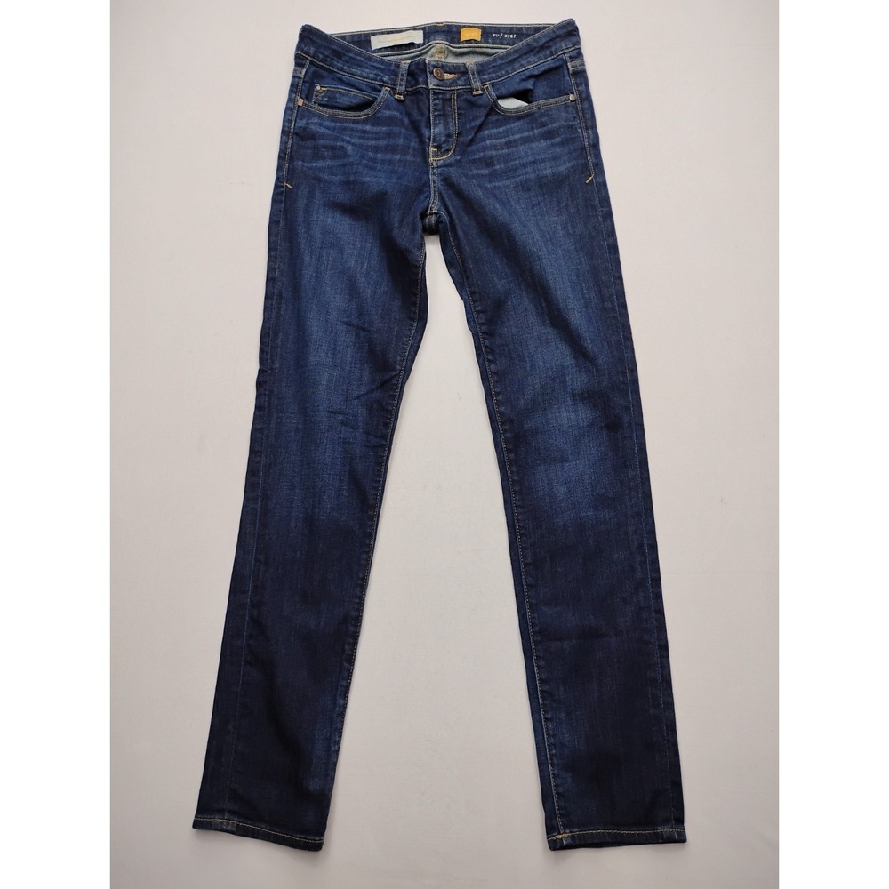 Pilcro and the Letterpress Skinny Womens 27 Dark Wash Blue Jeans Classic Staple‎